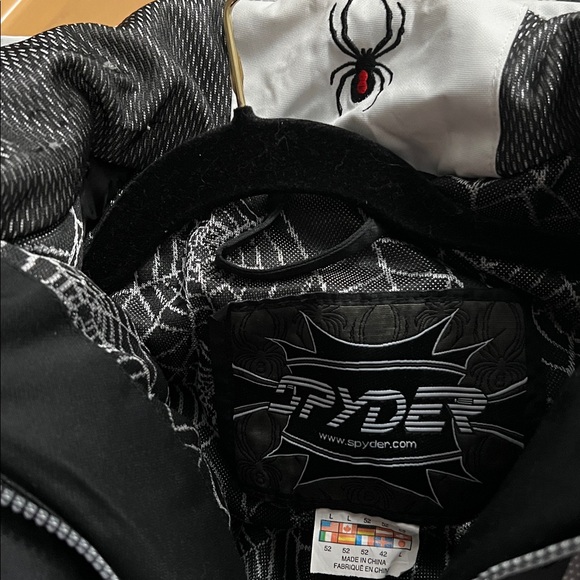 Spyder ski Jacket snow pants set black/white fits XS-XXS - Picture 5 of 11